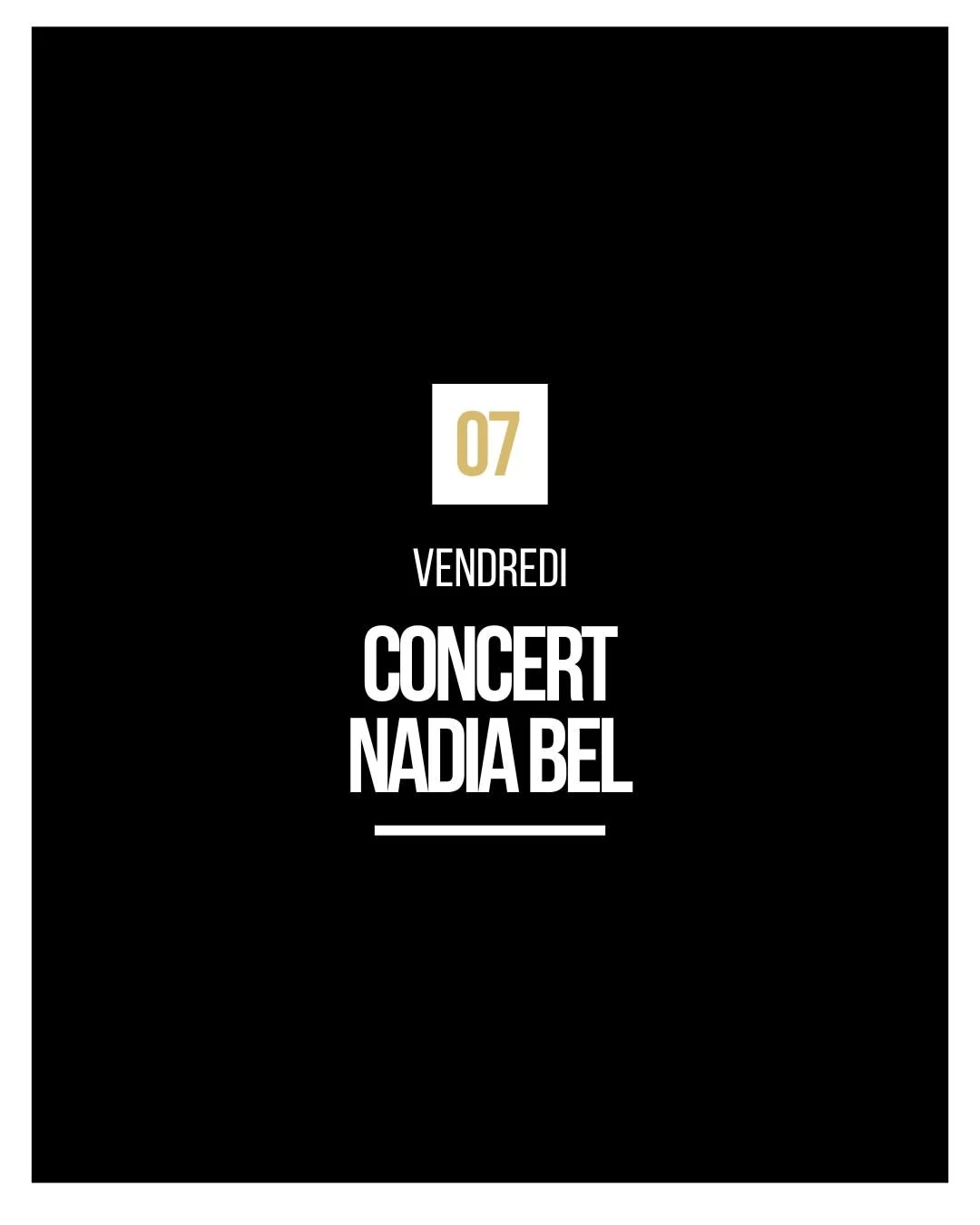 Agenda d'août : concert de Nadia Bel, le vendredi 7