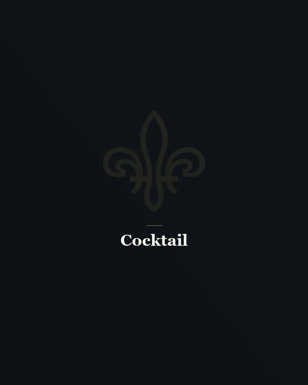 Cocktail servi au bar de La Cathédrale